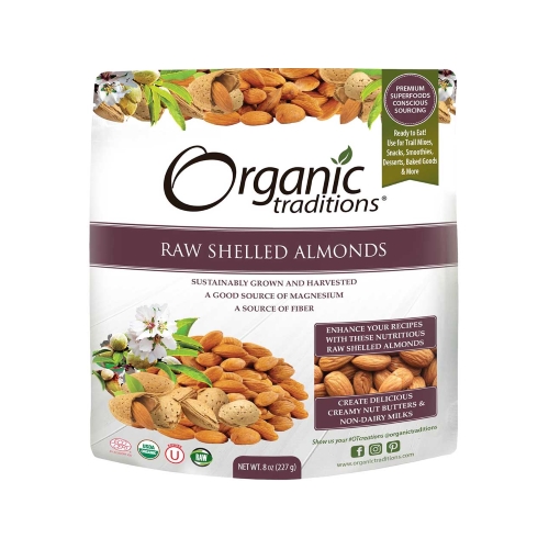 Organic Traditions Raw Shelled Almonds 